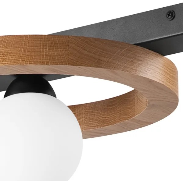 Csillár zsinóron OTIS 1xG9/5W/230V + 2xE27/15W/230V tölgy