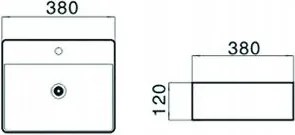 Mexen KIRA MOSÓ, 38x38 cm, FEHÉR, 21783800