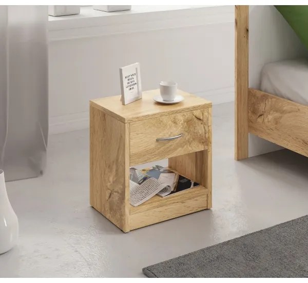 NED éjjeliszekrény Wotan tölgy