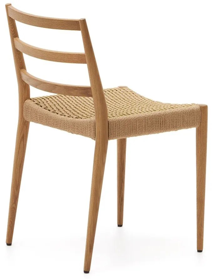 Natúr színű tölgyfa étkezőszék szett 2 db-os Analy – Kave Home