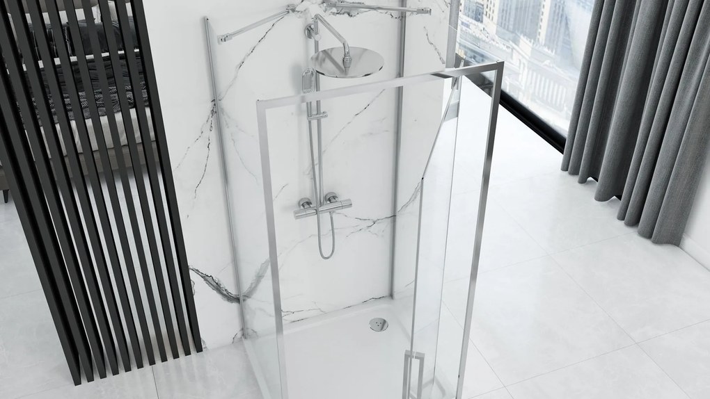 Zuhanykabin REA Rapid Swing Chrome