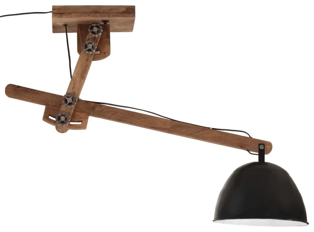 fekete mennyezeti lámpa 25 W 105x30x65-108 cm E27