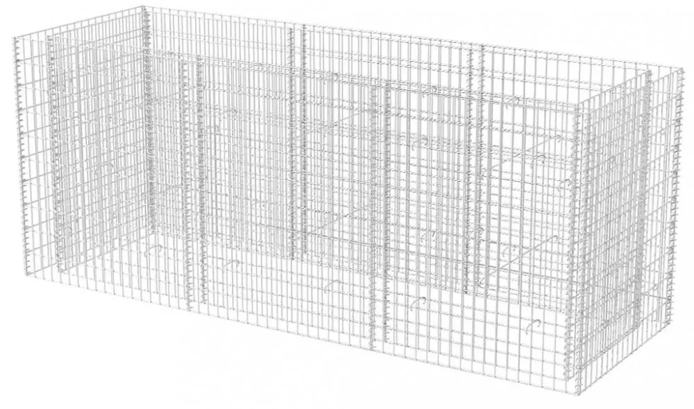 vidaXL acél gabion magaságyás 270 x 90 x 100 cm