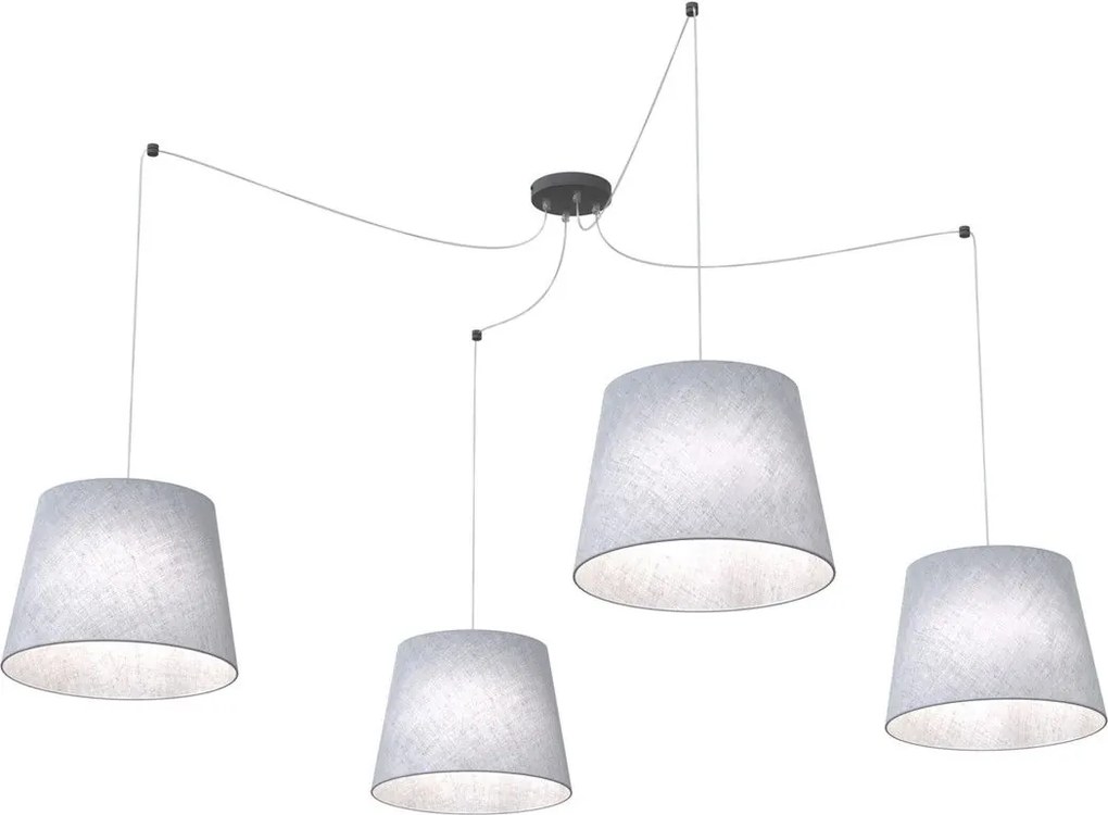 Emibig modern függeszték ascot fekete szürke emi1424/4