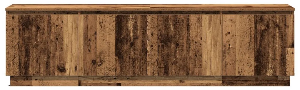 TV Szekrény LED Régi Fa 180x38x49 cm Szerelt Fa