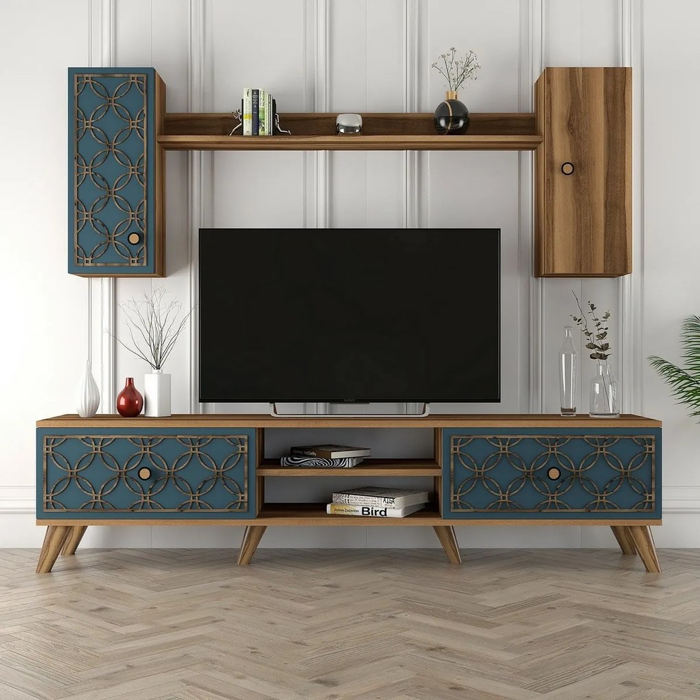 Classe Walnut and Chalcedony TV-fal