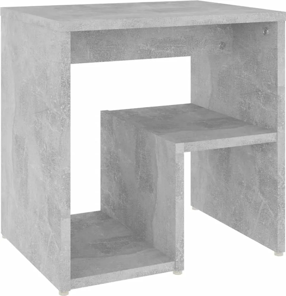 vidaXL betonszürke szerelt fa éjjeliszekrény 40 x 30 x 40 cm