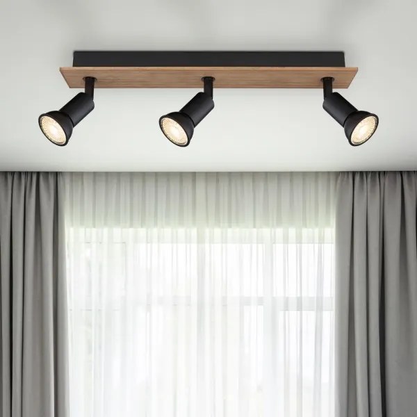 Globo 57998-3W - DREW 3xGU10/35W/230V spotlámpa fa/fém