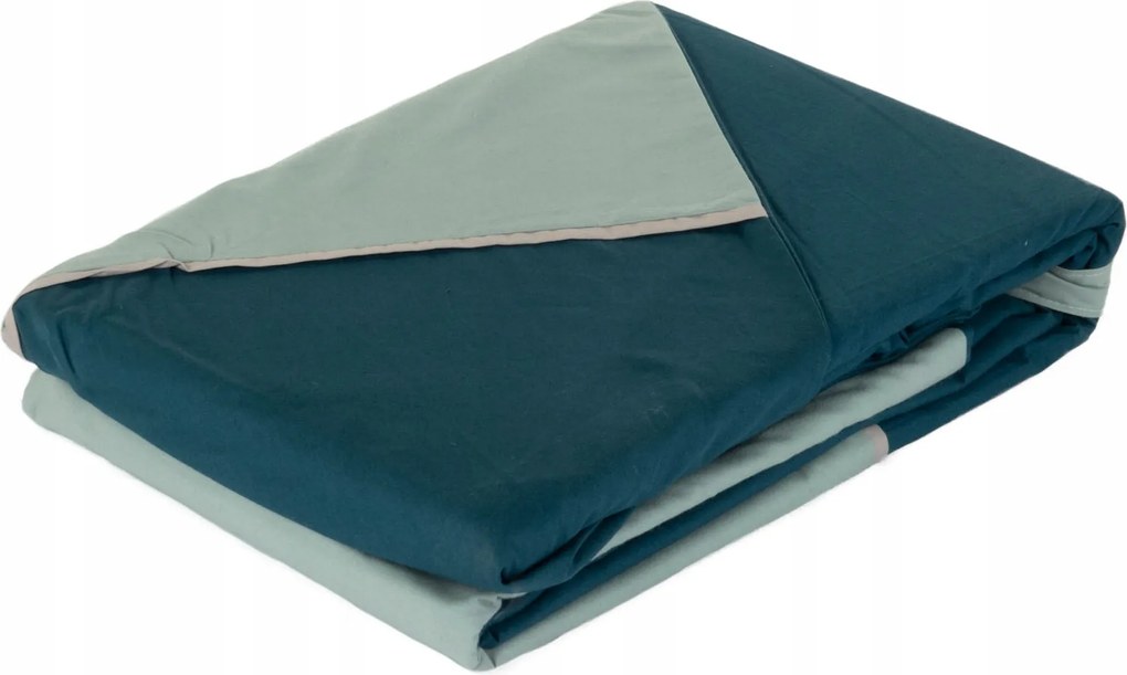 Pamutvászon Ágyneműhuzat Garnitúra 220 X 240 CM Kék Gombokkal