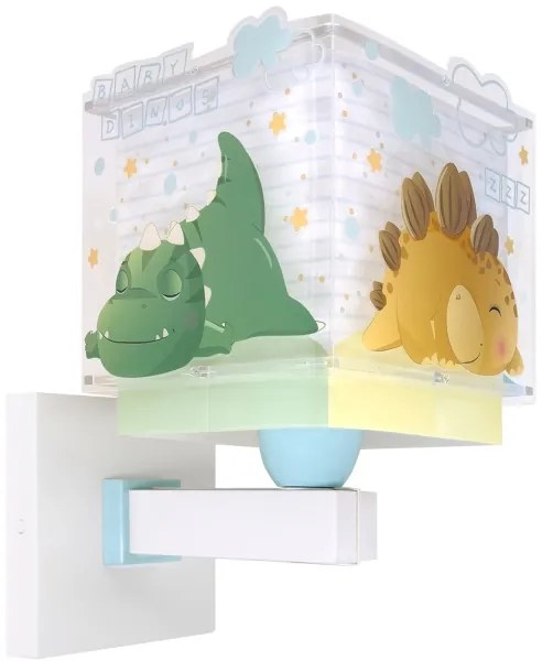 Dalber 63459 - Gyermek fali lámpa BABY DINOS 1xE27/15W/230V színes