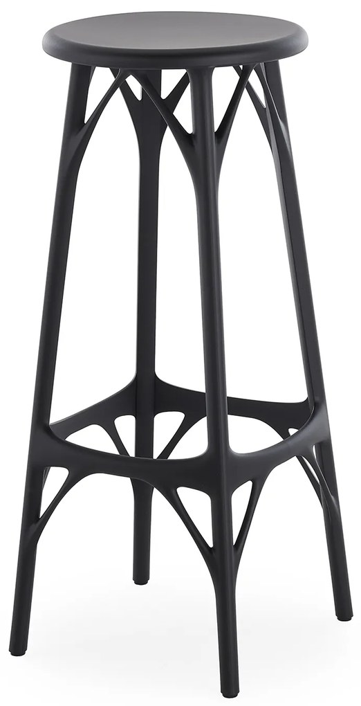 Barová židle A.I. STOOL LIGHT, v. 75 cm, více barev - Kartell Szín: šedá