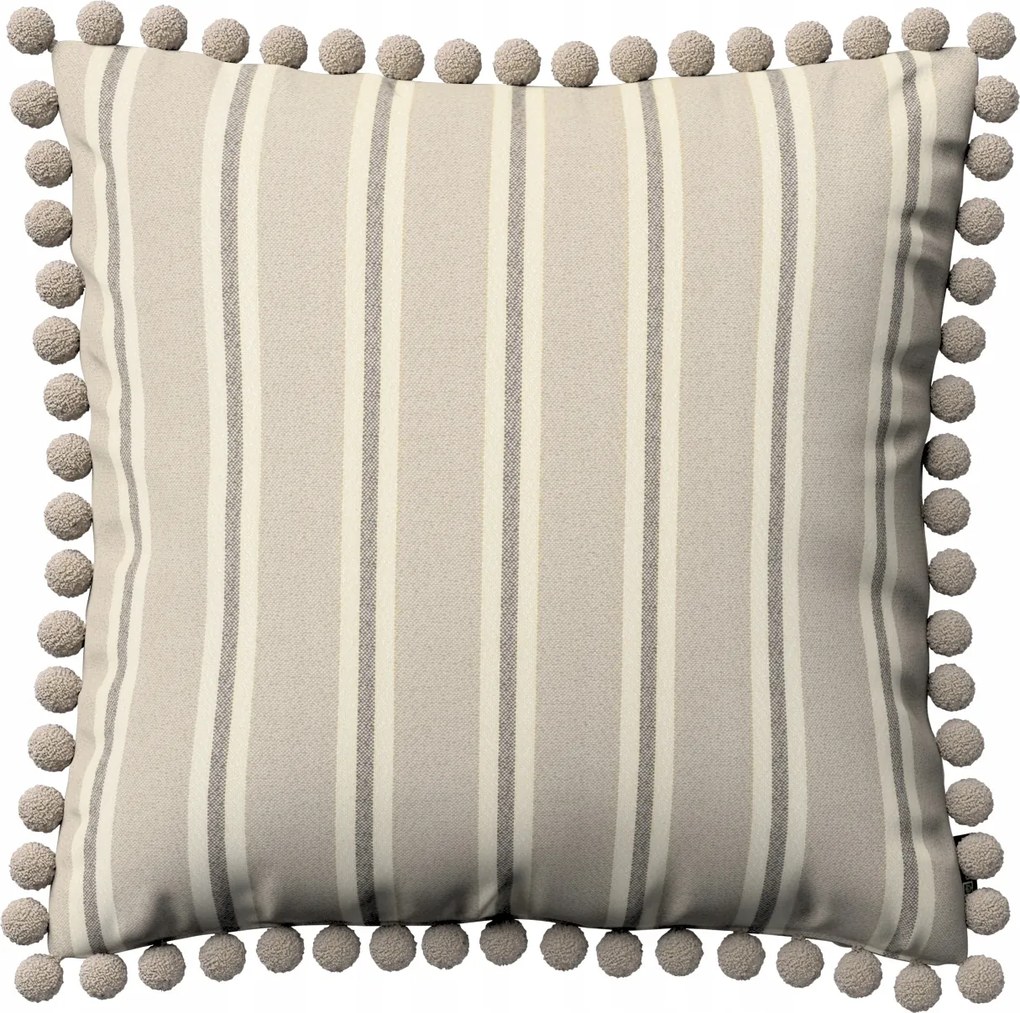 Párnahuzat 45x45 bézs-barna csíkos