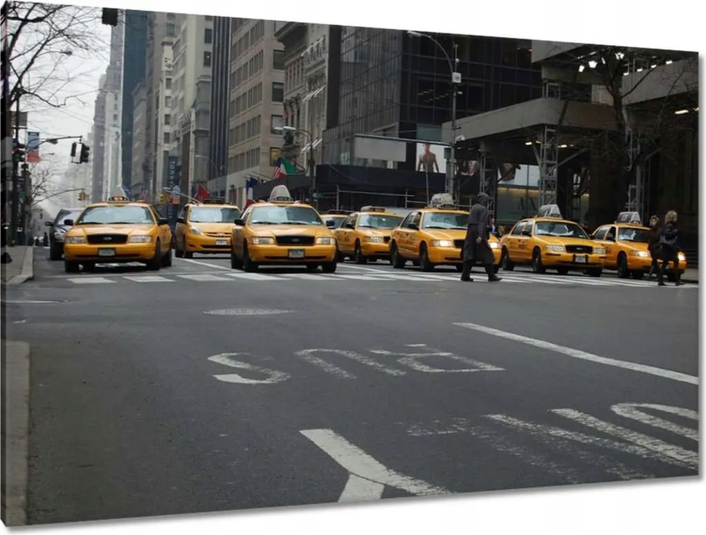 Képek 120x80 New York sárga taxik