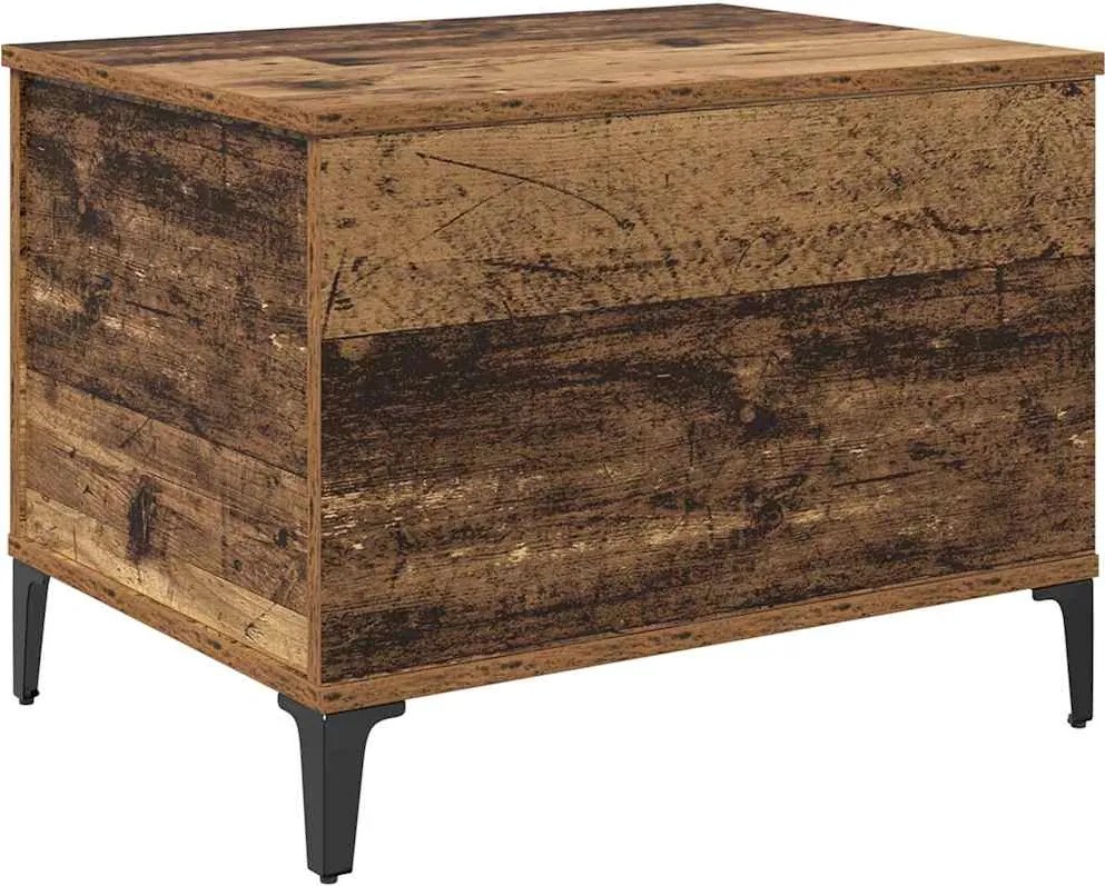 vidaXL Dohányzóasztal Öreg fa 60 x 44,5 x 45 cm Faanyag
