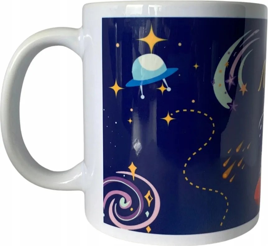 Kozmosz bögre Névvel Full Print Személyre szabott Bögre Ajándék