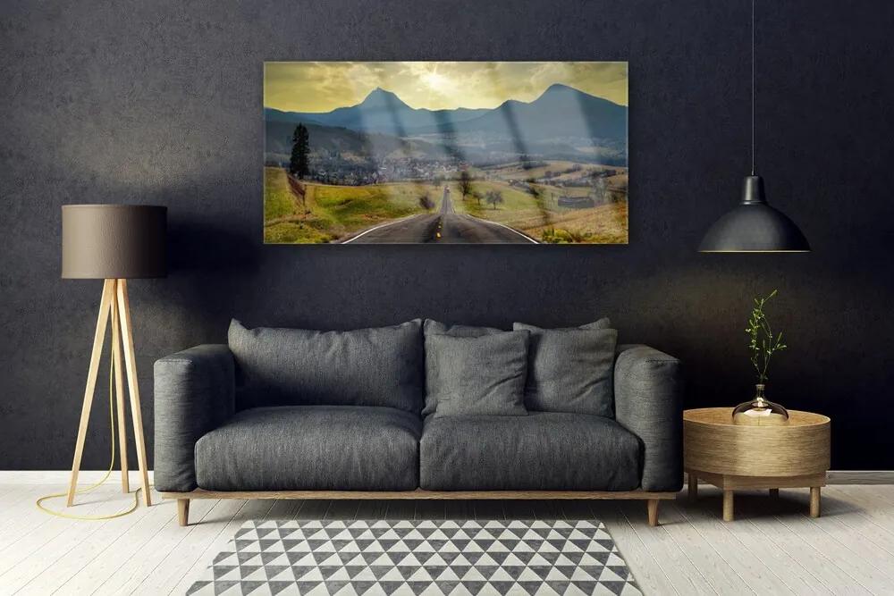 Akrilkép Mountain Road Landscape 120x60 cm