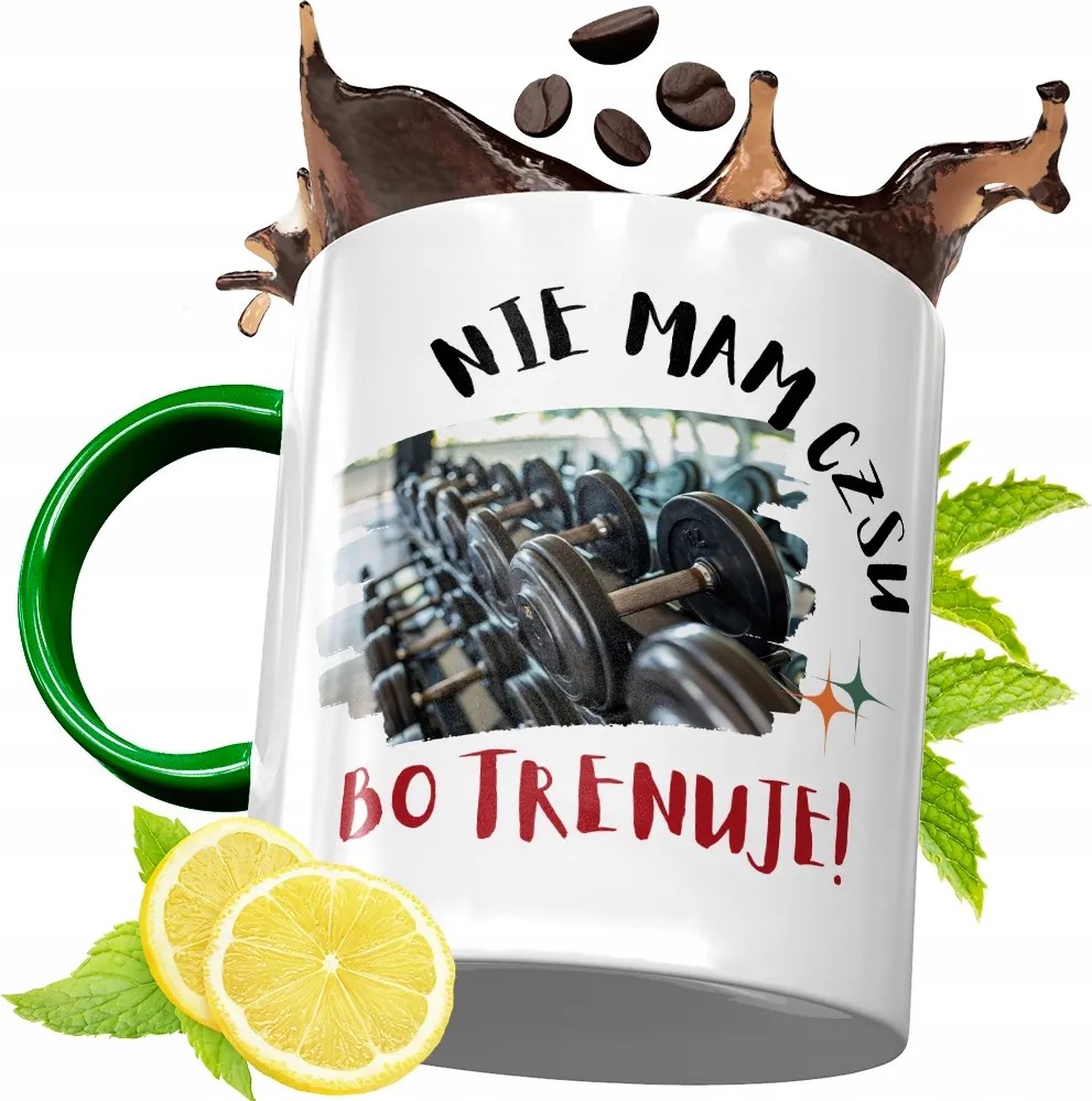 Zöld Bögre Edzőnek Ajándék, fényképes nyomattal