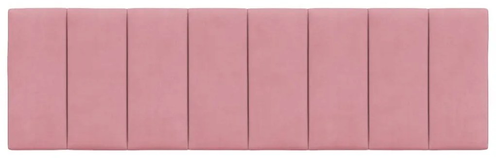 rózsaszín bársony fejtámla párna Hanko 160 cm