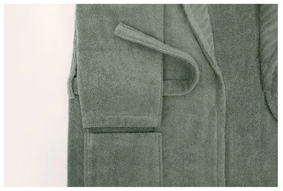 Zöld pamut fürdőköpeny S/M - Foutastic