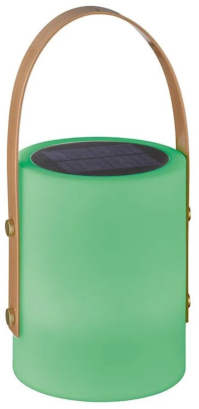 Fehér-barna LED asztali lámpa (magasság 34 cm) Bari – Fischer & Honsel