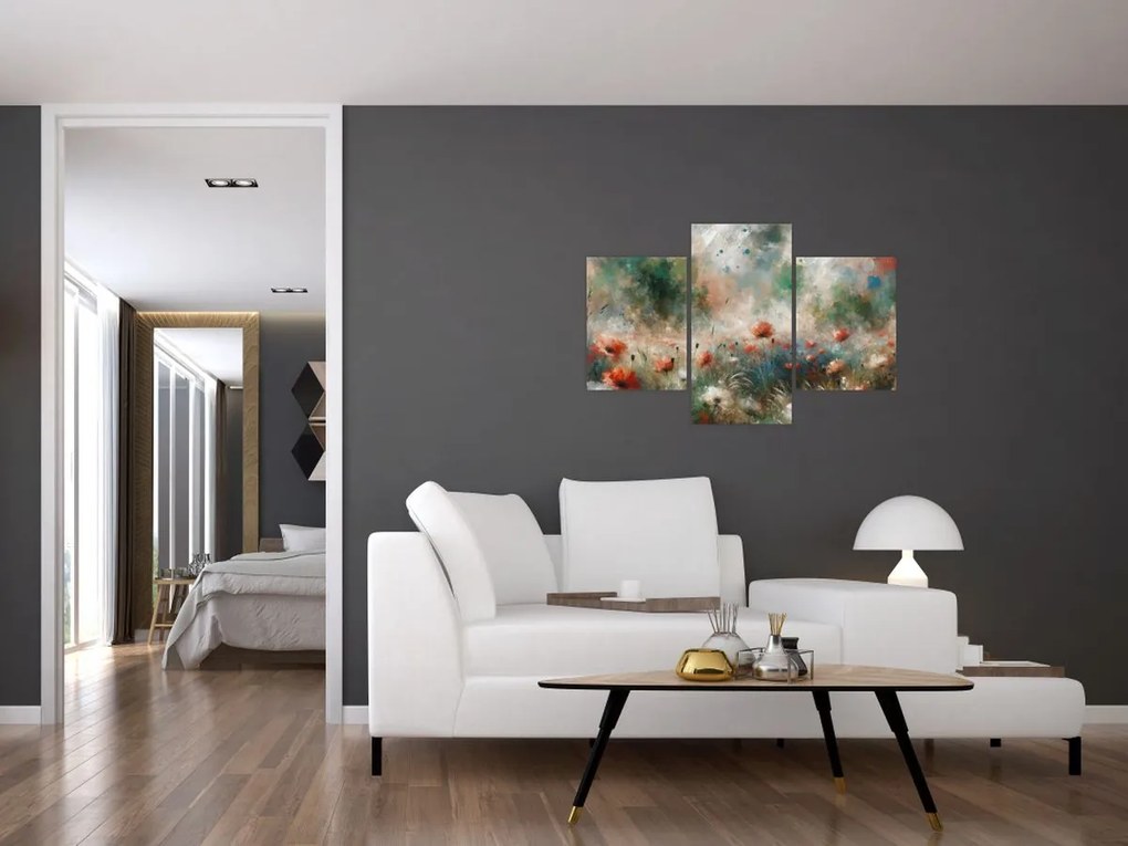 Kép – Pipacsmező absztrakciója (90x60 cm)