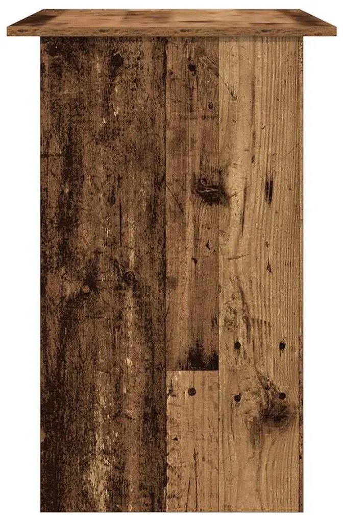 antik fa színű szerelt fa íróasztal 90 x 50 x 74 cm