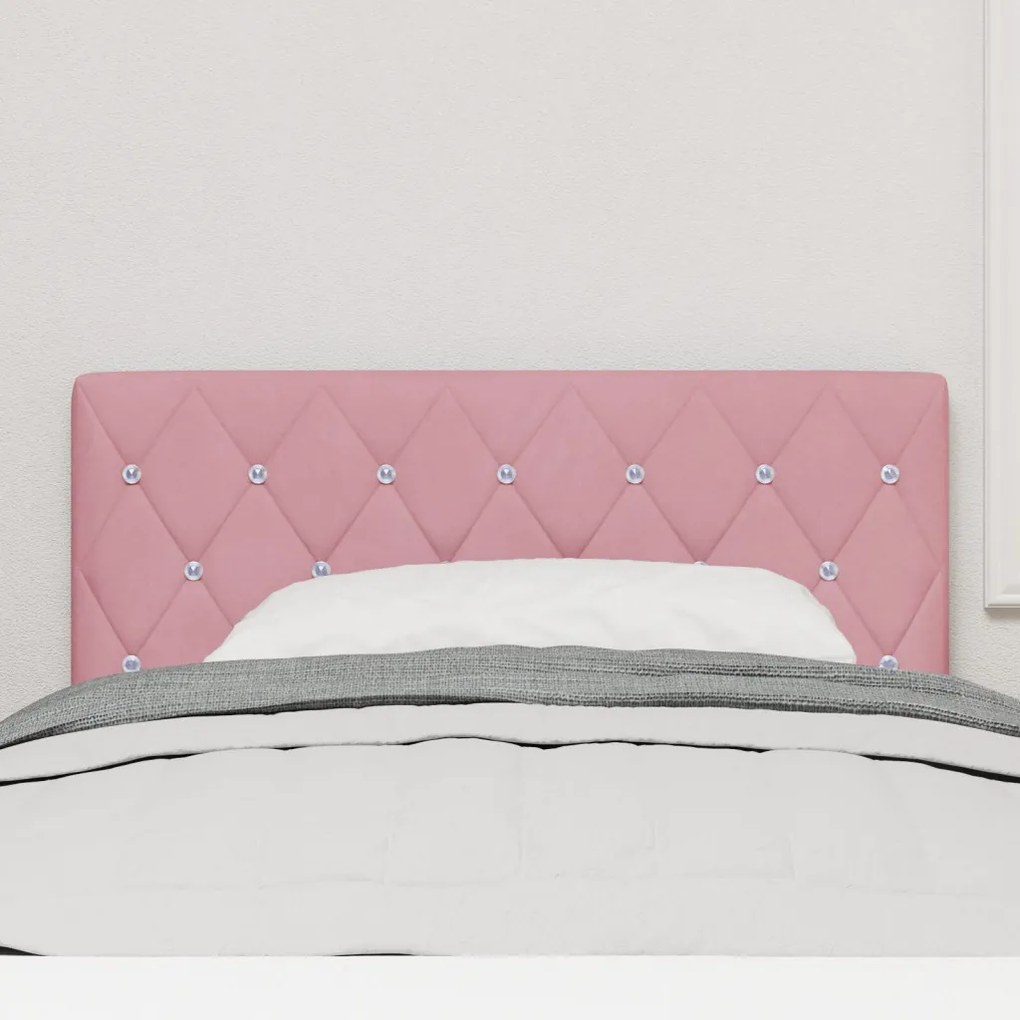 Fejtámla Kristálygombos Rózsaszín 90 cm Párna