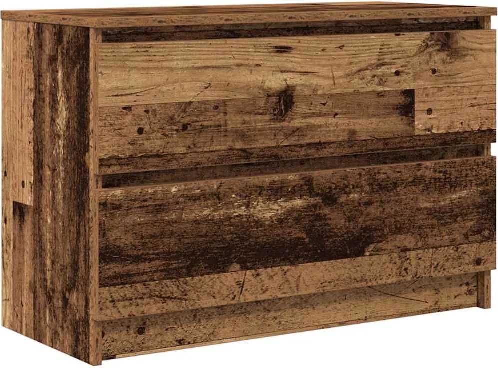 vidaXL antik hatású szerelt fa TV-szekrény 80x35x54 cm