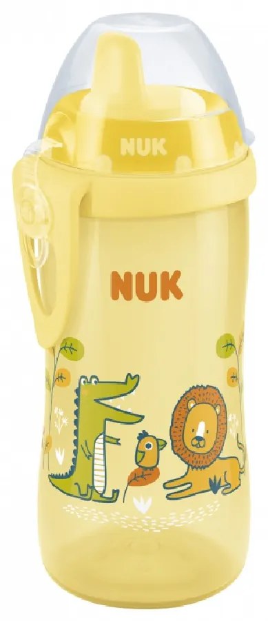 Gyermek sport itatópohár NUK Kiddy Cup 300 ml sárga