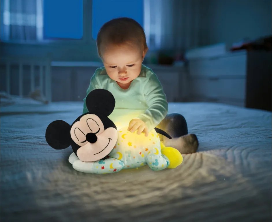 Disney Mickey Tummy-Time elalvást segítő plüss játék Clementoni