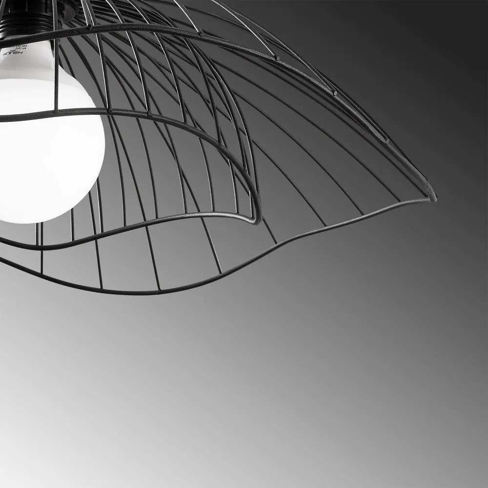 Fekete függőlámpa fém búrával ø 50 cm Farac – Opviq lights