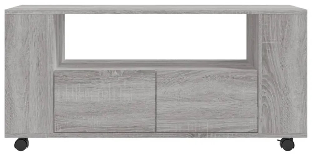 szürke sonoma színű szerelt fa TV-szekrény 102x34,5x43 cm