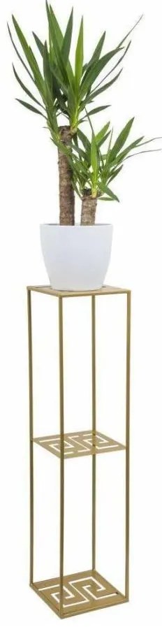 Virágállvány 100x24 cm arany színben