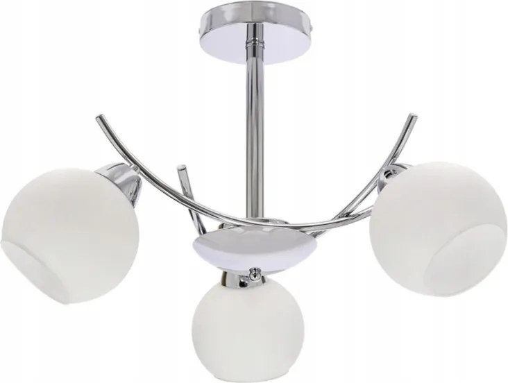 Mennyezeti függőlámpa nappali hálószoba szoba ezüst modern Amos