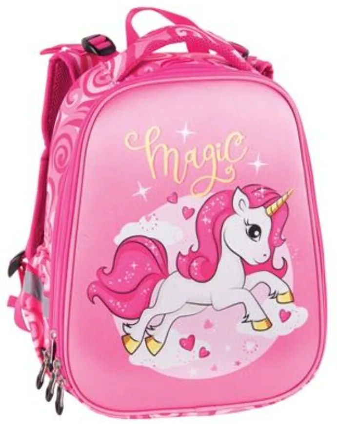 Hátizsák, anatómiai, PULSE Anatomic Cube Pink Magic, rózsaszín (PLS122152L)