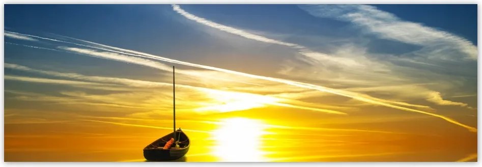 Fotótapéta flizelina 312x104 Magányos hajó Nyugat