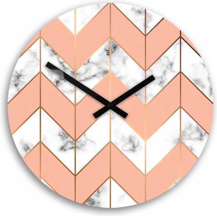 Falióra Modern, csendes mechanizmussal a hálószoba nappaliba Kerek