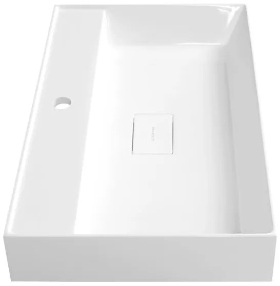 Sapho - Pultba ültethető mosdó GODIVA 68x44 cm márvány/fehér