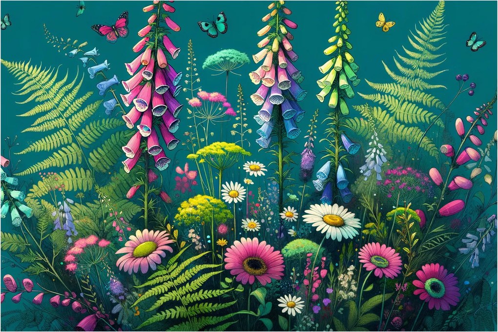 Kép - Mezei virágok (90x60 cm)