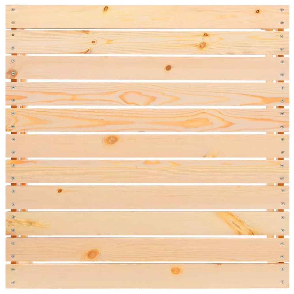 Tömör fenyőfa kerti lábtartó párnával