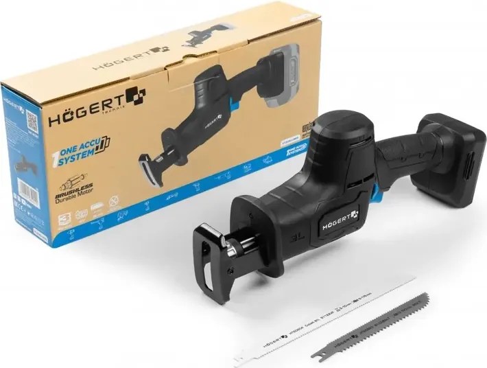 Högert HT2E262-0MRS mini orrfűrész, 18V, dobozban