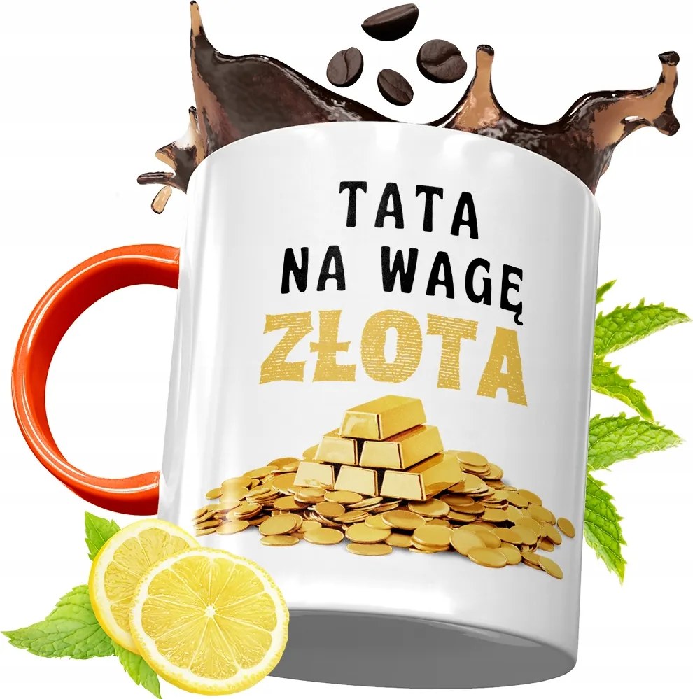 Narancssárga Bögre Apák Napjára Ajándék fényképes nyomtatással