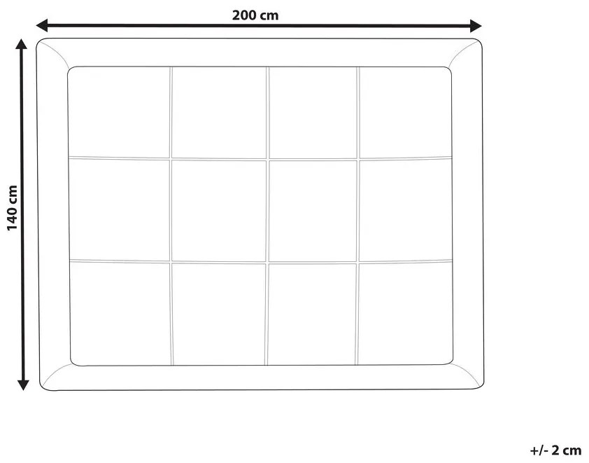 Matrachuzat 200x140 cm Yenego (fehér). 1011144