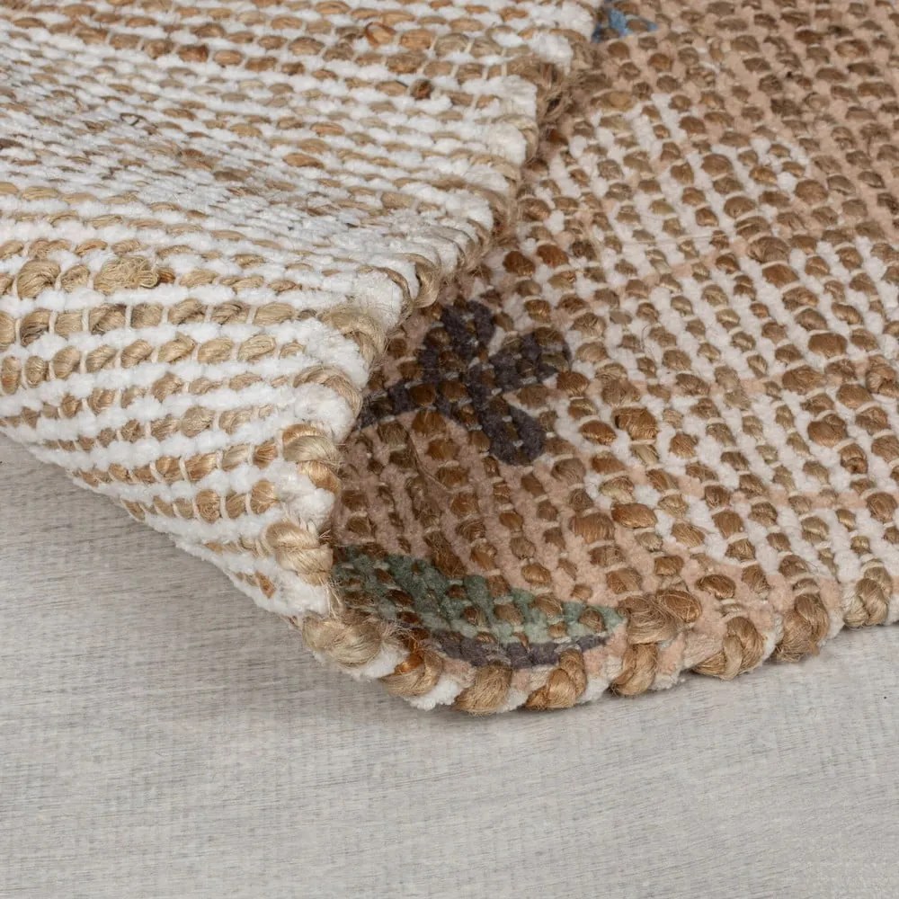 Natúr színű kézi szövésű juta keverék szőnyeg 160x230 cm Arriana – Flair Rugs