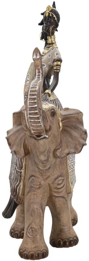 Törzsi masai elefánttal 22,5x12x32,5 cm