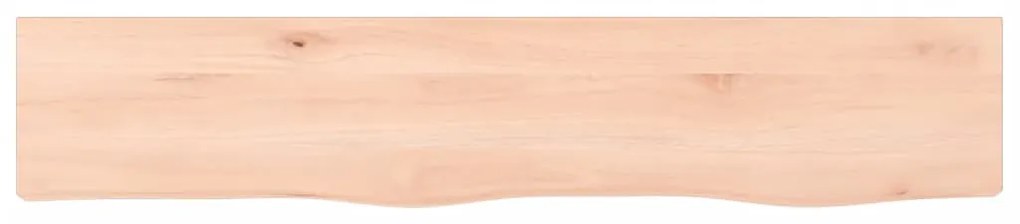 kezeletlen tömör tölgyfa fali polc 100x20x6 cm