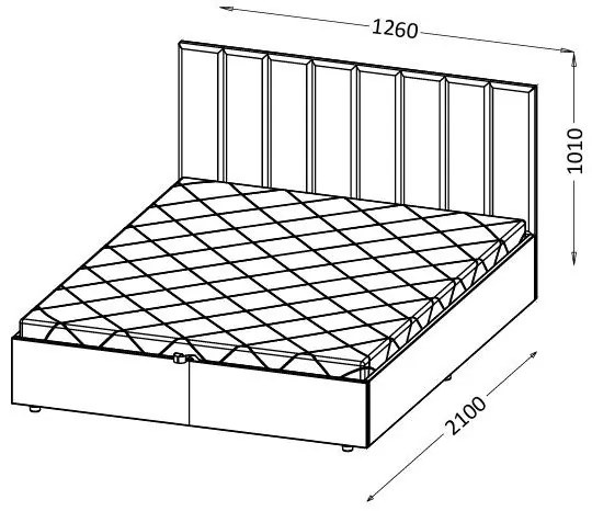 Franciaágy 120 cm Mossana MO12 (bézs) (ágyráccsal) (tárolóhellyel). 1096821