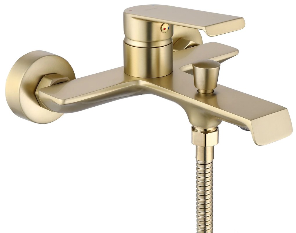 Fürdőkád csaptelep Hass Brush Gold