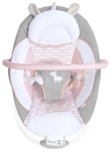 Ingenuity - Baba vibrációs nyugágy dallammal FLORA THE UNICORN 3xC