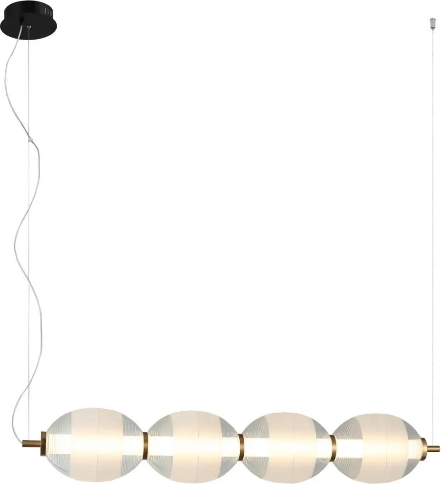 Italux modern függeszték rinot fehér fekete átlátszó itxpnd-45372-4-wh-cl